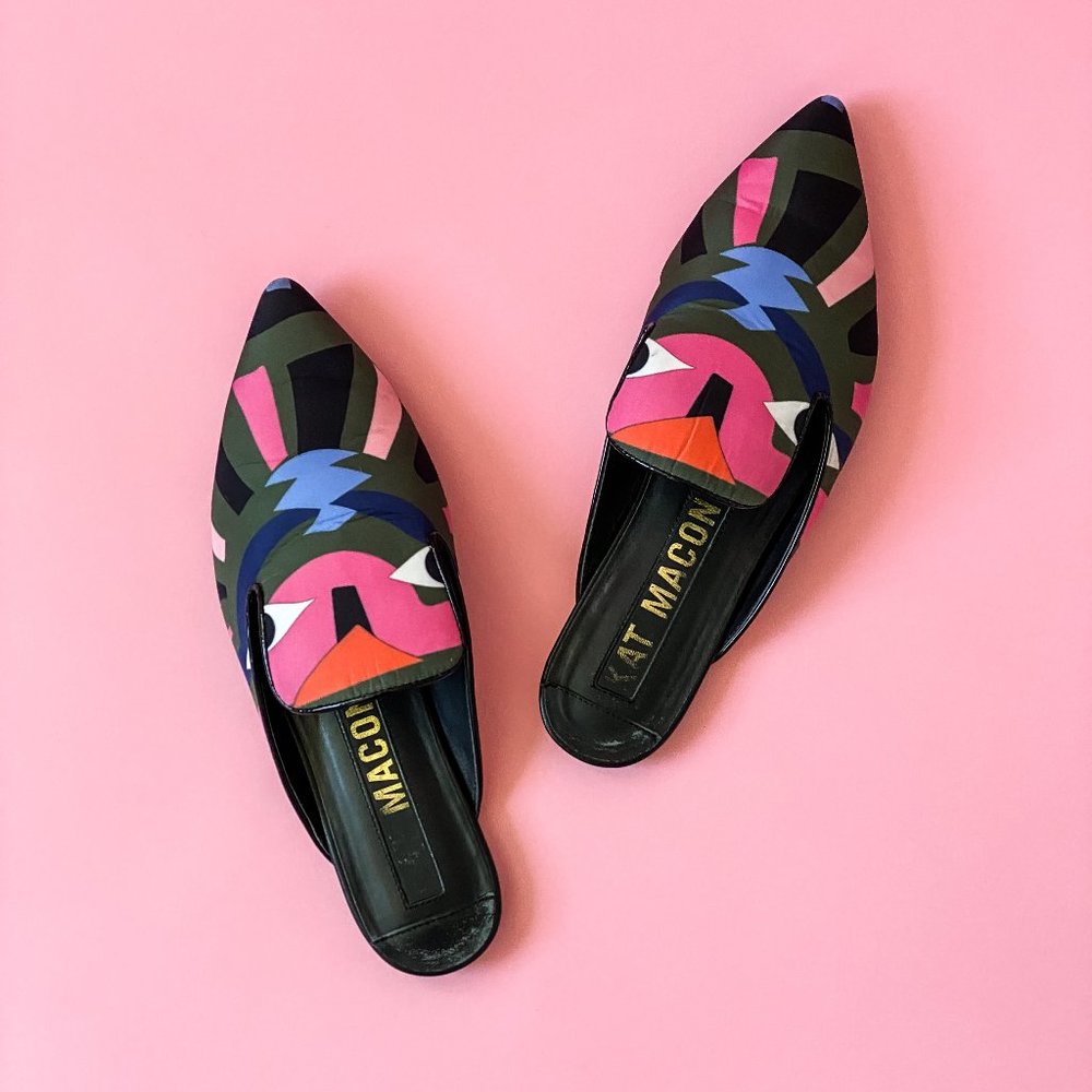 Kat Maconie Green Romi Mules